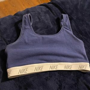 BLUE NIKE SPORTS BRA